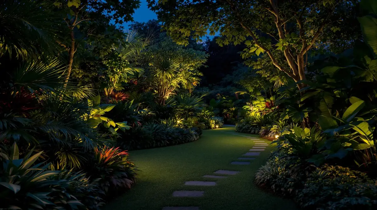 Garden lighting ideas grazing beds for texture by Light TN