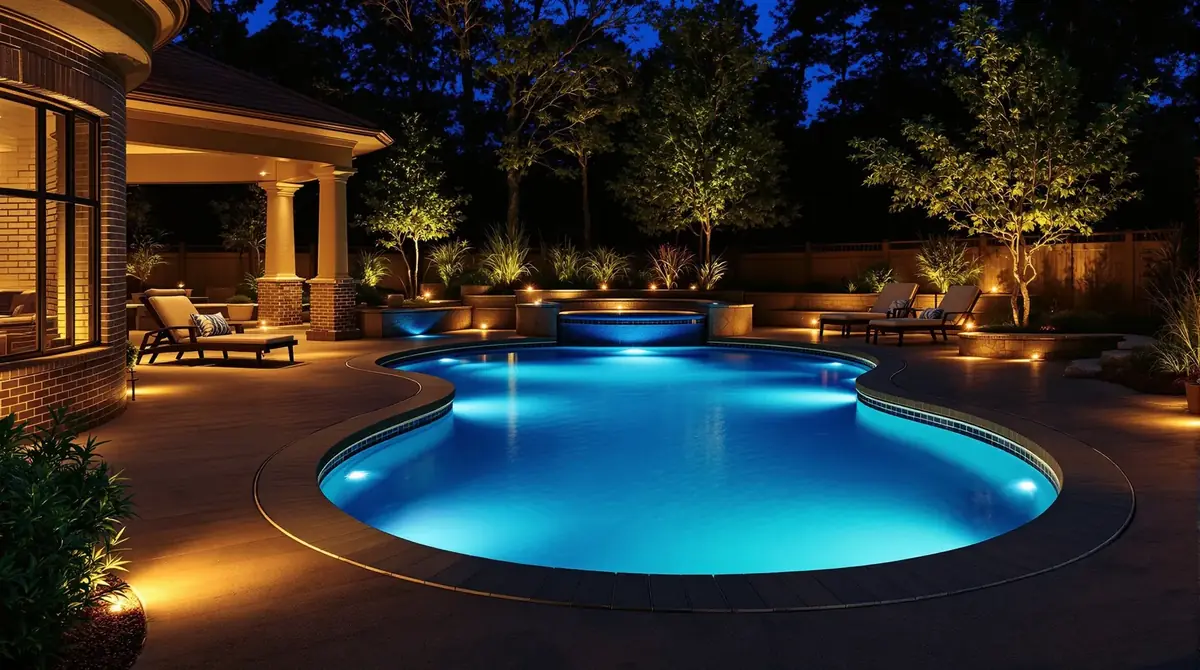 Pool lighting ideas lighting the deck and surroundings by Light TN
