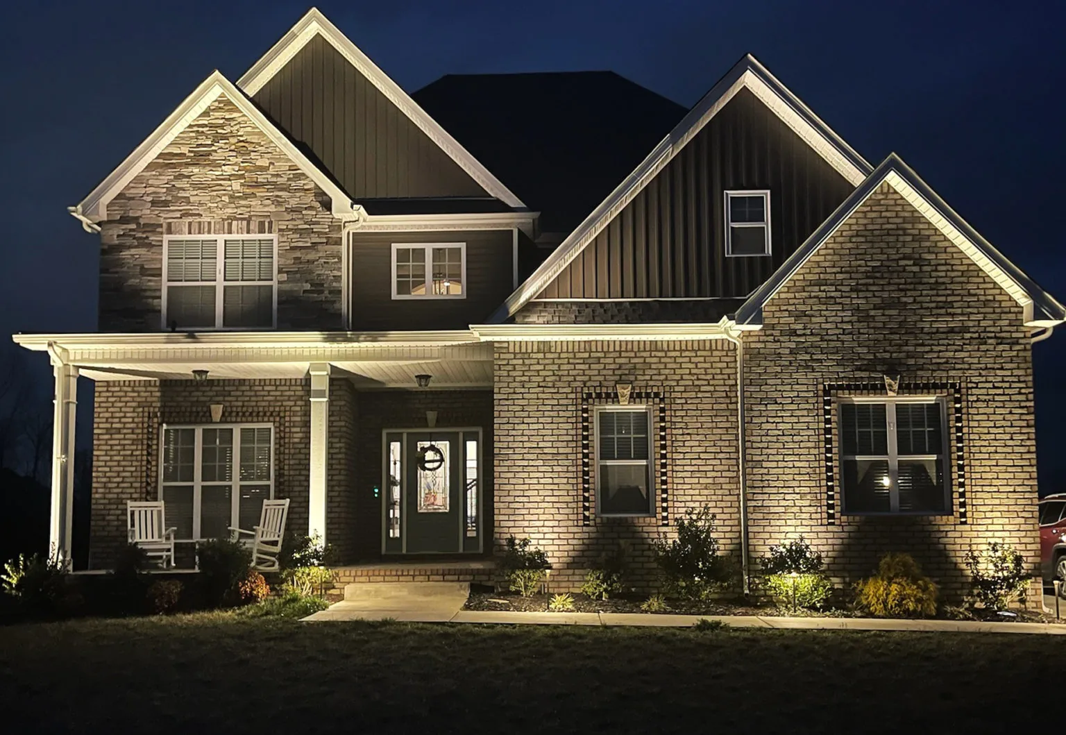 Up-lighting and path lighting, Clarksville