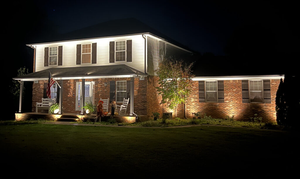 Lighting on House in Columbia, TN